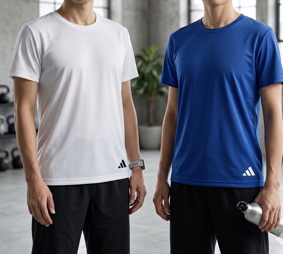 日本正版 Adidas 2件組吸汗速乾T恤,一組二件:圖片 5