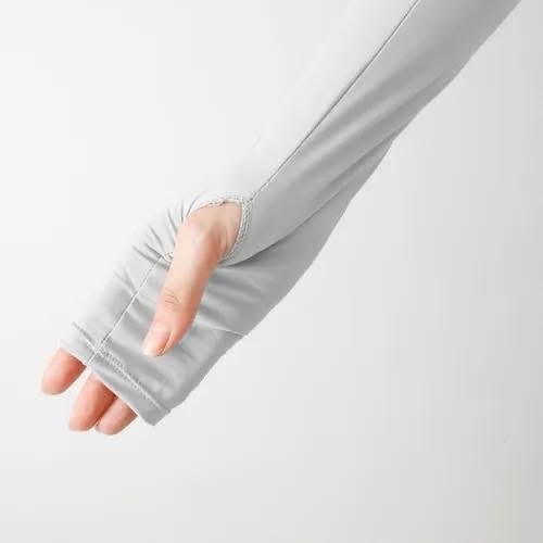 【日本 Alphax】Pale 涼感長版防曬袖套|UPF50+ 阻隔 98% 紫外線 (不吸熱淡色系、接觸冷感):圖片 6
