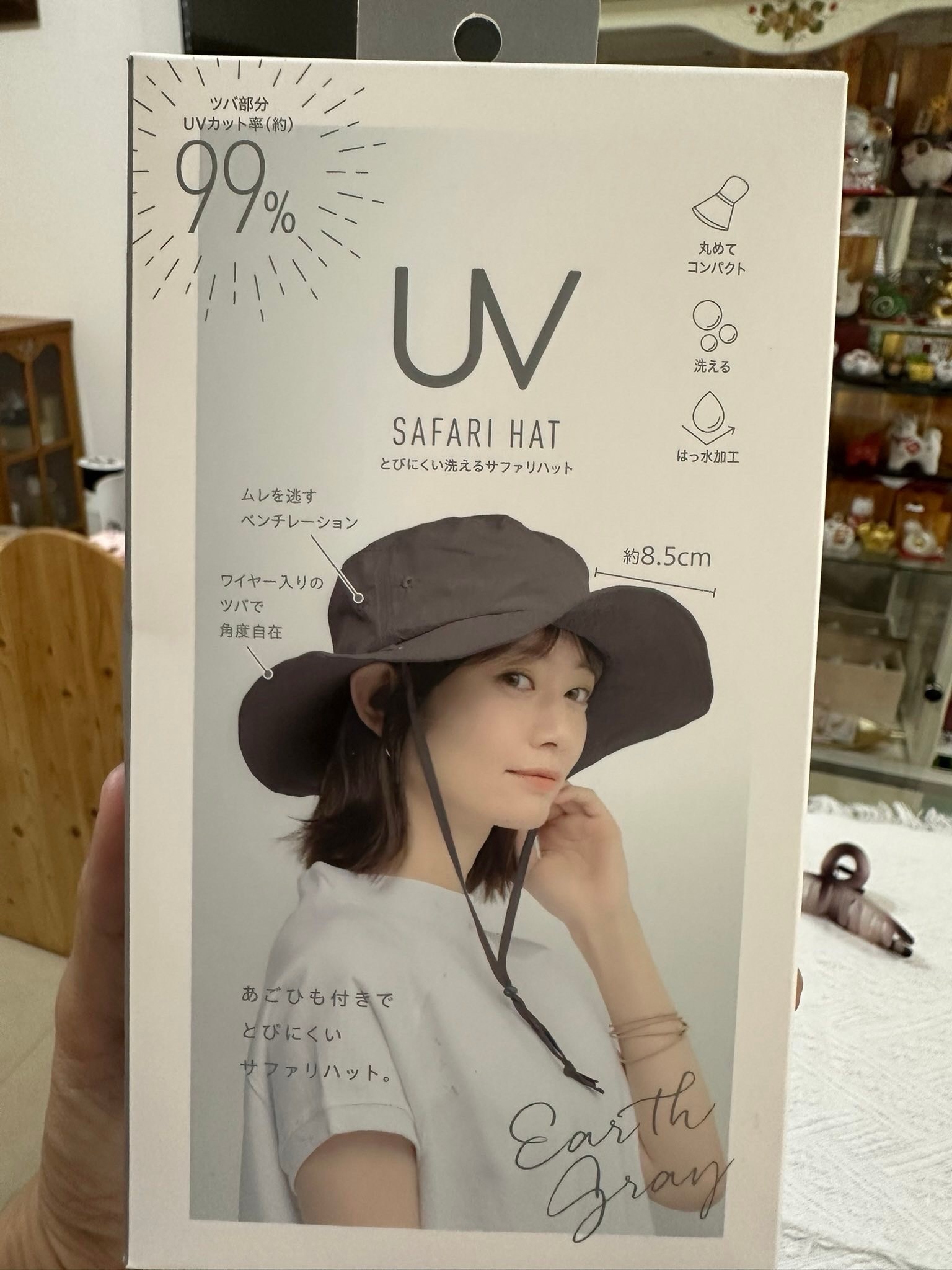 日本 抗 UV 99% 附帽帶!可摺疊收納的機能遮陽帽